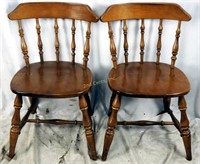 2 Vintage Colonial Mid Century Side Chairs
