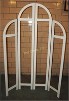 Vintage Arch Style Accordion Room Divider Screen
