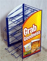 Blue Wire Cereal Display Rack