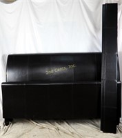 Deluxe King Size Brown Pleather Head & Foot Board