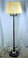 Antique Cast Ornamental Marble Base Floor Lamp