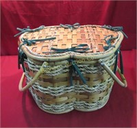 Wicker Bamboo Picnic Basket
