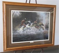 Artist Signed Framed Print "Water Breakin'"