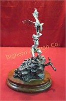 Chilmark Fine Pewter Statue "Eagle Catcher"