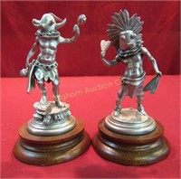 Chilmark Fine Pewter Statues, 2pc Lot