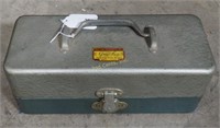 Vintage Walton Grip Loc Metal Tackle Tool Box