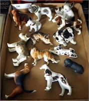 12 Pcs Fine Porcelain Ceramic Dog Collection