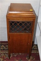 Quarter sewn Oak Record Cabinet