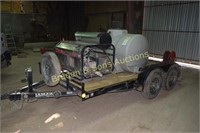 USED TANDEM AXLE 12' FLAT BED TRAILER BY