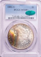 $1 1882-S PCGS MS68+ CAC