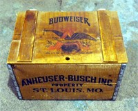 Vintage 1876-1976 Anheuser  Busch Beer Case W Lid