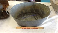 Metal bucket with handles