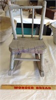 Small wooden rocking chair