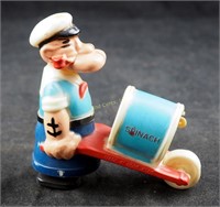 Vintage Plastic Popeye Sailor  Ramp Walker Toy