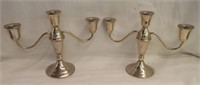 Duchin Creation Weighted Sterling Candle Holders