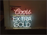 Coors Extra Dry Gold Neon