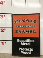 Fixall Enamel Protectant Sign