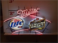 Miller Lite & Miller Genuine Draft Neon