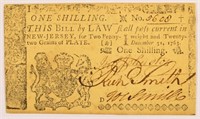New Jersey 1763 Colonial Currency.