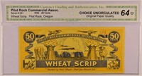 1933 .50 Wheat Script.