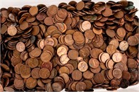 Coin $25 Face Value of Copper Cents Lot of Wheat