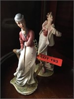 2 Lady Figurines