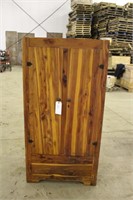 Cedar Storage Cabinet, Approx 30"x19"59"