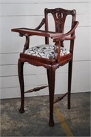 Mahogany Chippendale Style High Chair