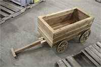 Wooden Wagon Approx 19"x36 1/2"x20"