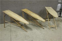 (3) Vintage Wooden Ironing Boards
