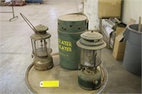 Seater Heater With (2) Vintage Lanterns