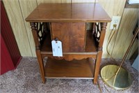 21.5" H. x 18" W. decorative end table