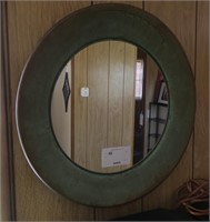 23.5" hanging copper charger with mirror in