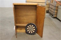 Cabinet, Approx 34"x6"x47"  with Dart Board