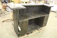 6FT Black Stained Home Bar