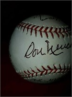 Don Newcombe autographed Rawlings official Major