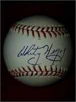 Whitey Herzog autographed baseball, Rawlings