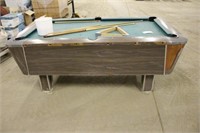 Valley Pool Table with Balls and Pool Sticks