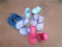 5 Pairs Of Girls Crocs
