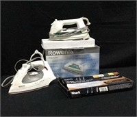 2 Rowenta Irons & Shark Steam/Spray Mop Pads - 8A