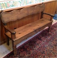 Vintage Wooden Bench - 7A