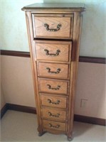 Oak 7 Drawer Jewelry Chest Of Drawers -6A