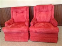Matching Upholstered Arm Chairs -5B