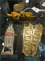 COLLECTION OF CAST IRON BOTTLE OPENERS