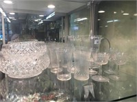 QTY OF VICTORIAN GLASSWARE + BOWLS