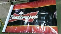 long Budweiser sign/ banner