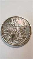 1986 Liberty 2 Ounces .999 Fine Silver Coin