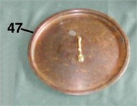 Copper lid for pan or pot 10-inch diameter