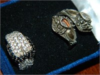 Adorable Belt CZ 925 Silver Ring & Antique Ring