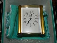 Portfolio Tiffany & Co Brass Mantle / Table Clock
